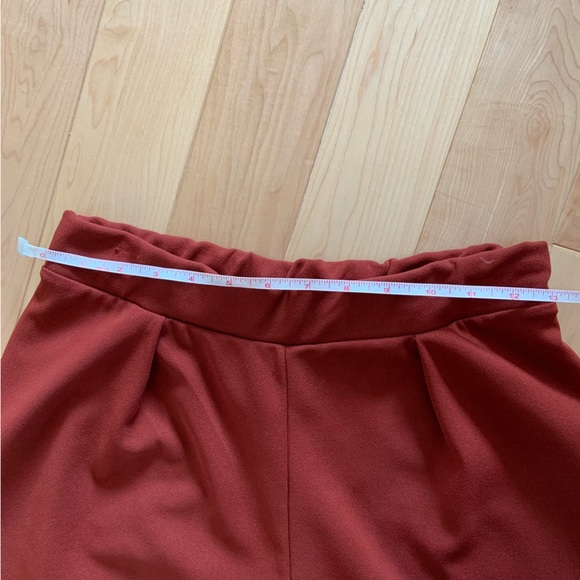 Burnt orange/ rust cropped wide leg pant - ASOS US 2 - Picture 8 of 14